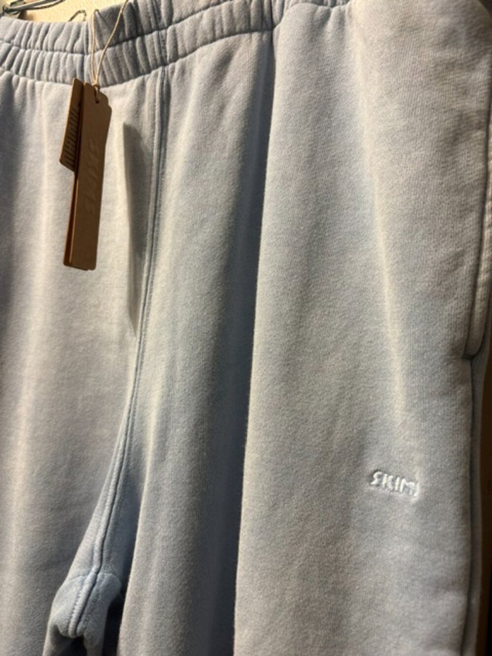 SKIMS French Terry Low Rise Straight Leg Pant - Picture 3 of 4